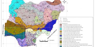 Karte Von Nigeria Zeigt Vegetationszonen Karte Von Nigeria Mit Verschiedenen Vegetationszonen West Afrika Afrika