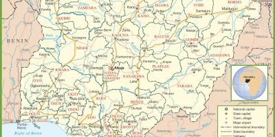 Komplette Karte von nigeria