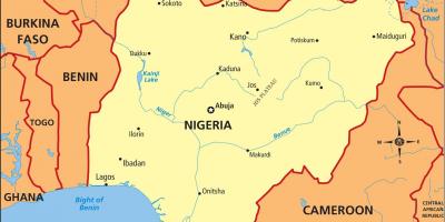 Der nigeria Landkarte