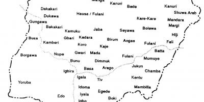 Zeichnen nigeria Landkarte