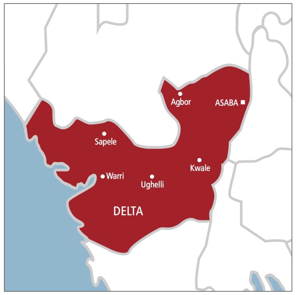 delta, nigeria Karte anzeigen