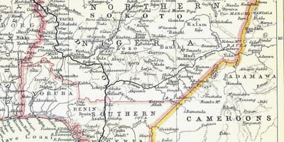 Karte von alt-nigeria