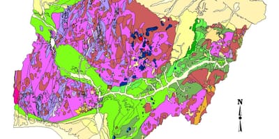 Karte der geologischen nigeria