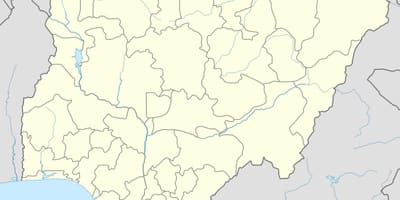 Karte der Wüstenbildung in nigeria