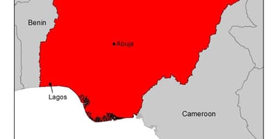 Karte von nigeria malaria
